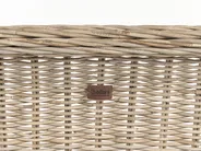 Gartenbank mit Auflage SUSUA 189 cm Rattan Naturfarben_957537