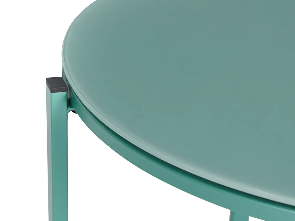 Lounge Set mit Tisch 4-Sitzer LEDRO Metall Grün_1077079