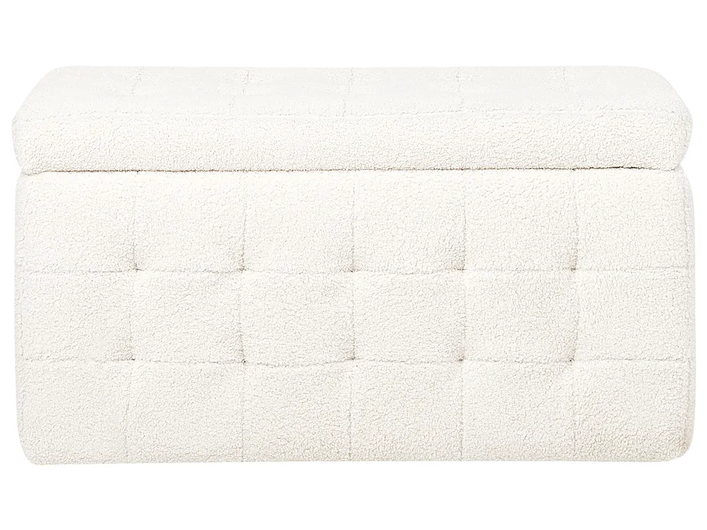 Storage Ottoman MICHIGAN Boucle White_850151