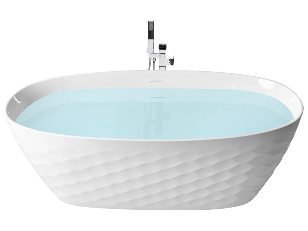 Freistehende Badewanne CHUBUT 170 x 80 cm Weiß