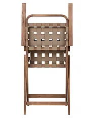 Set of 2 Garden Chairs MILZANO Acacia Wood Brown_1156068