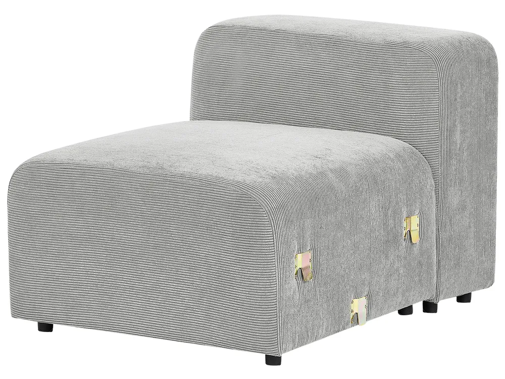 Modular Sofa 3 Seater FALSTERBO Corduroy Grey_916227