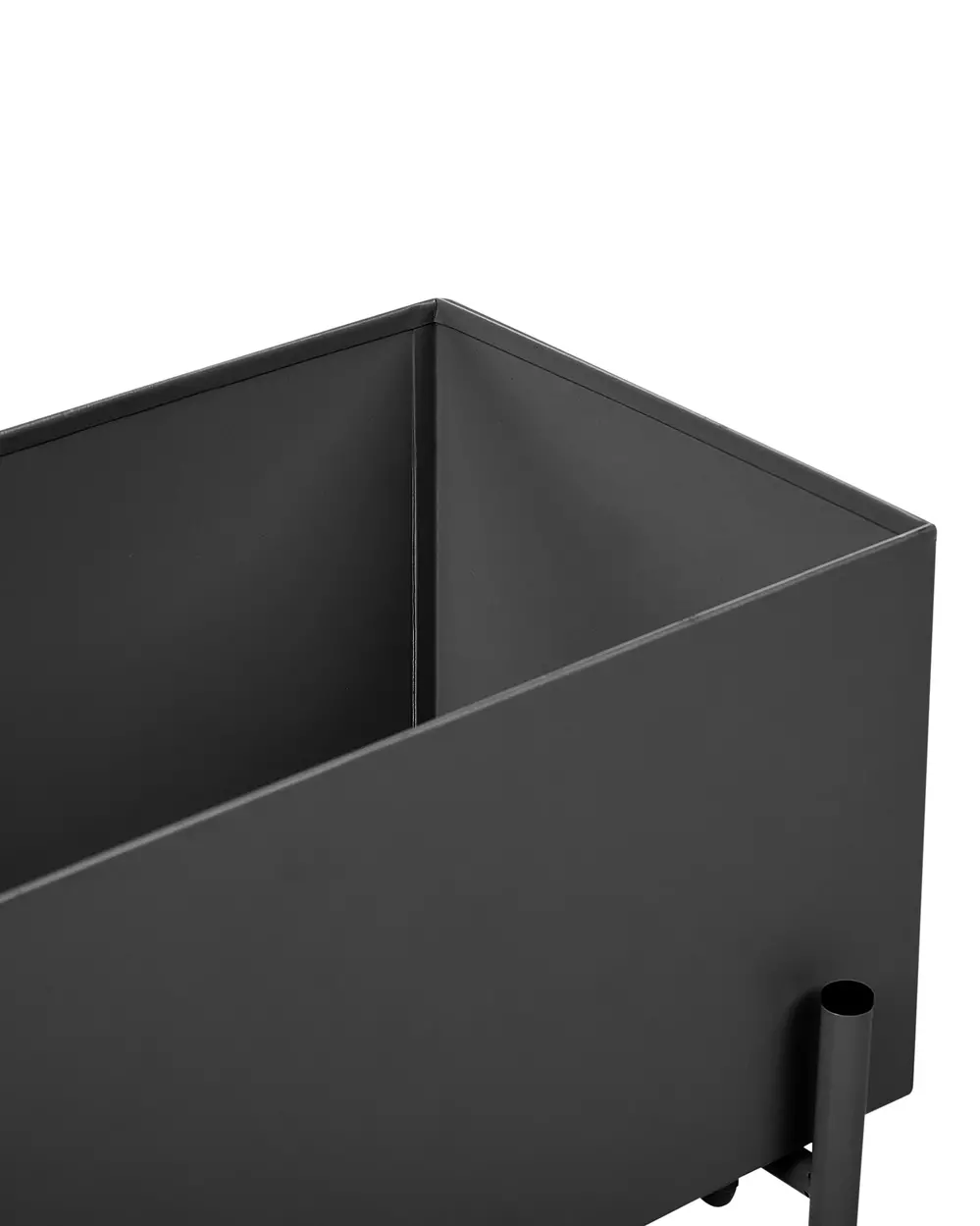 Blumentopf mit Beinen VINCA 70 cm Metall Schwarz_942286