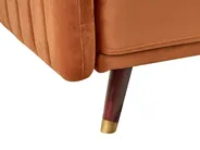 Sofa Bed 3 Seater SENJA Velvet Orange_939831