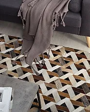 Rug TUGLU Brown 160 x 230 cm Leather_1177576
