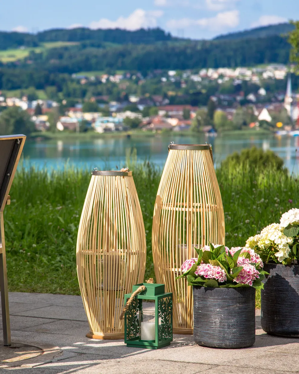 Laterne TAHITI 84 cm Bambus Naturfarben_826855