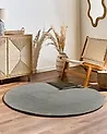 Teppich VASCO Dunkelgrau ø 140 cm Wolle