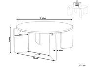 Coffee Table LUNO Marble Beige_1072497