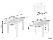 Couchtisch 2er Set PARALIA Rattan Naturfarben_999449