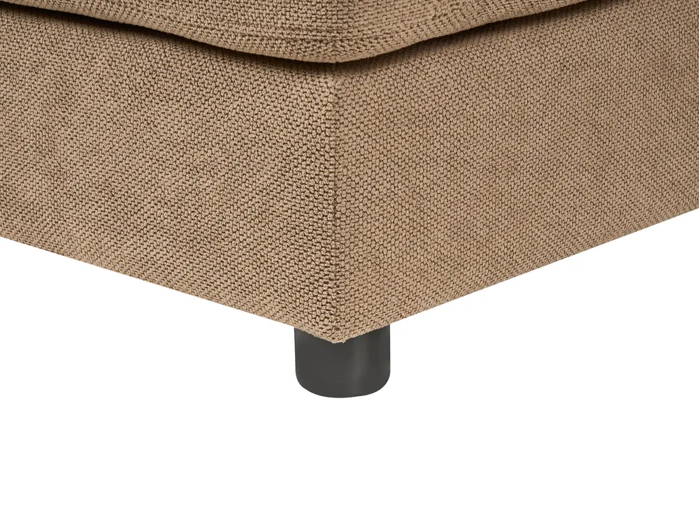 Ecksofa 3-Sitzer LOFOTEN Stoff Braun rechtsseitig_1098900