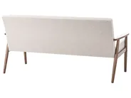 Sofa 3 Seater ESRUM Fabric Dark Brown/ Beige_1015812