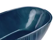 Freistehende Badewanne RIOJA 170 x 80 cm Marineblau_807823