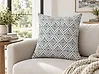 Throw Cushion CORDATA 45 x 45 cm Cotton Blue Oriental Pattern