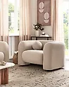 Sessel LEIREN Bouclé Beige