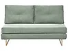 Schlafsofa 3-Sitzer JERSLEV Stoff Hellgrün