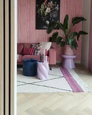 Vloerkleed AFSAR Lichtbeige 160 x 230 cm Katoen_989790