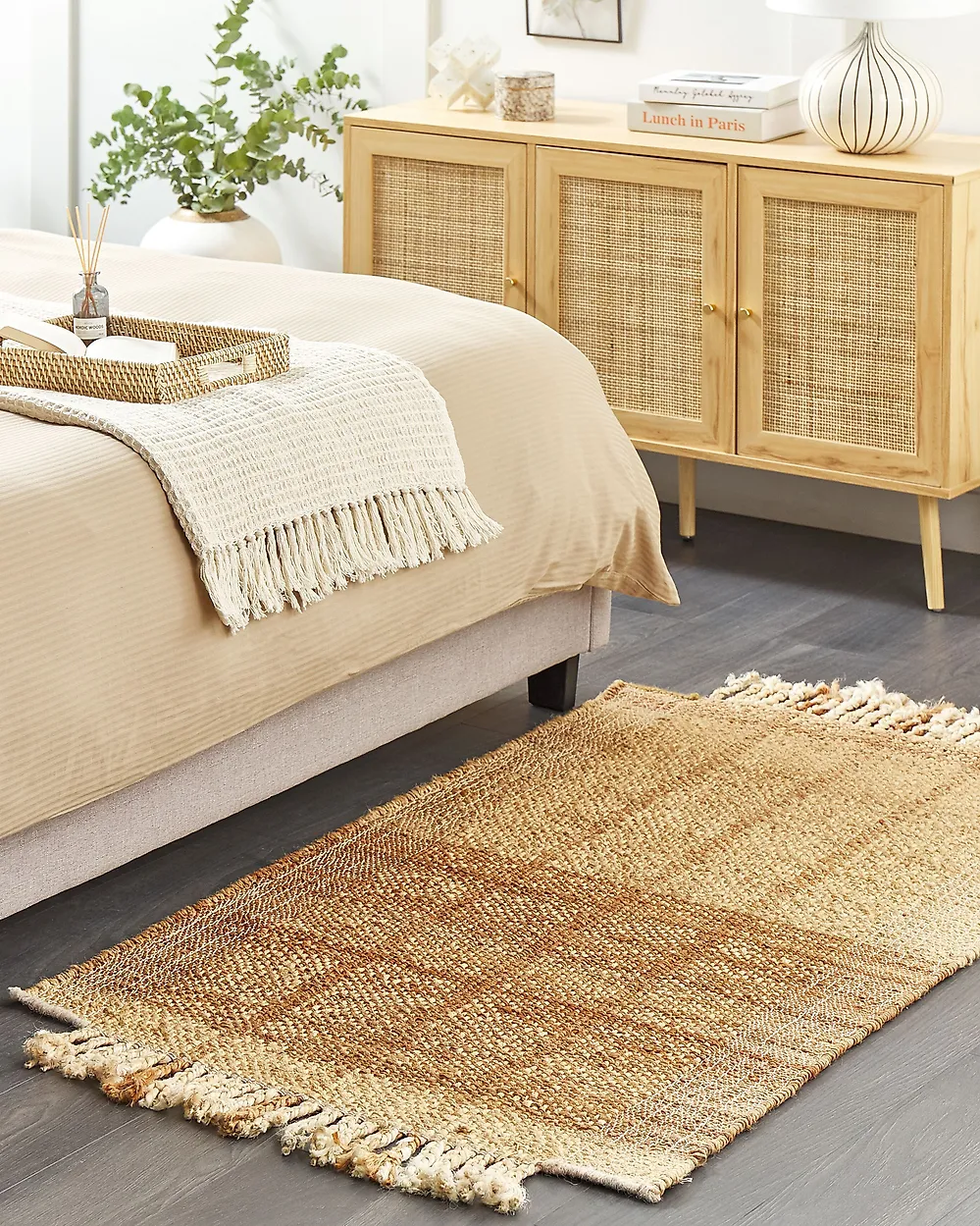 Teppich KARKIN Beige 80 x 150 cm Jute_1182442