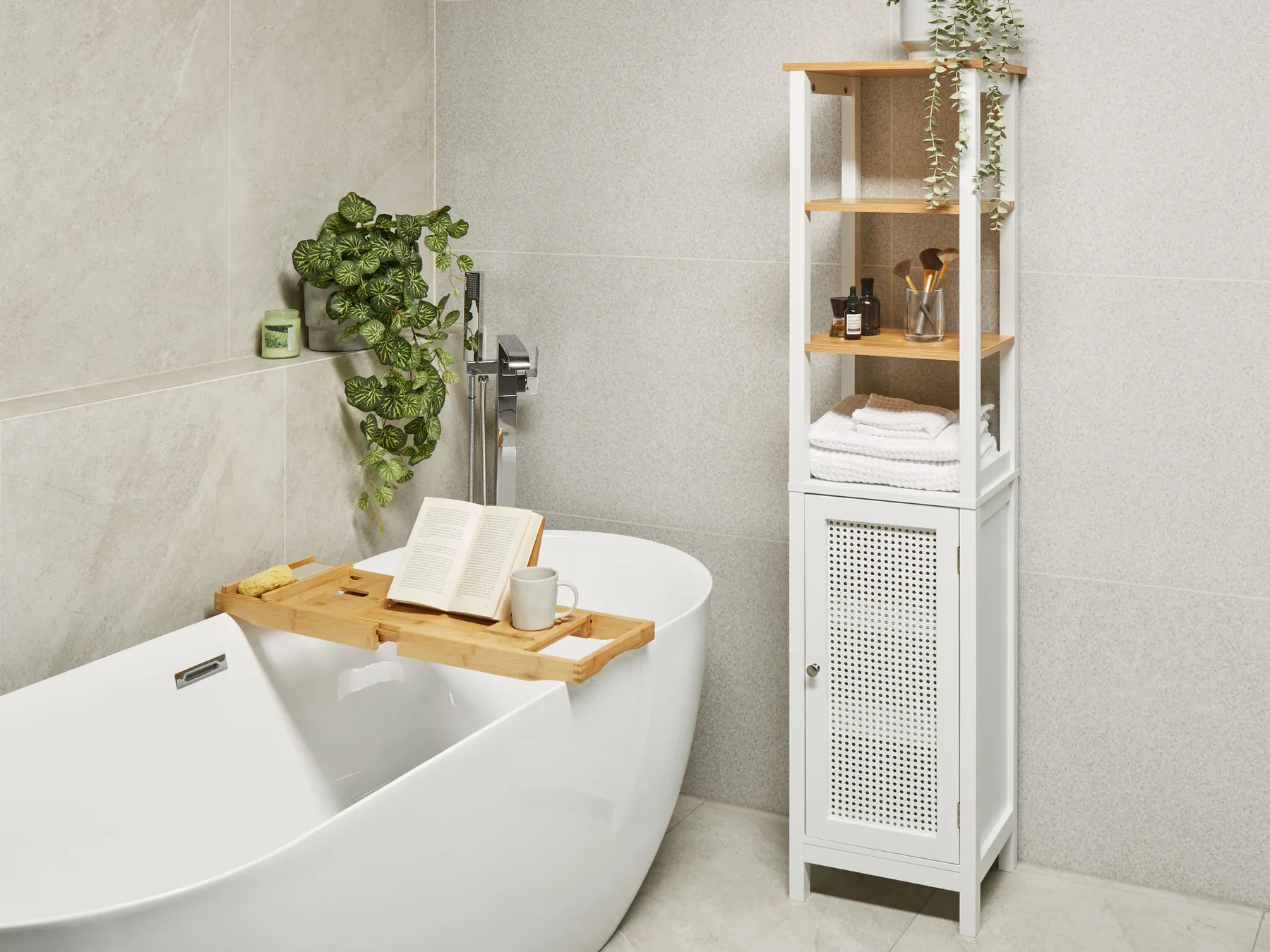 Badezimmerschrank ALAMOS 40 cm Weiß_959142