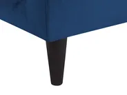 Rechtsseitige Chaiselongue LUIRO mit Stauraum Samtstoff Marineblau_769592