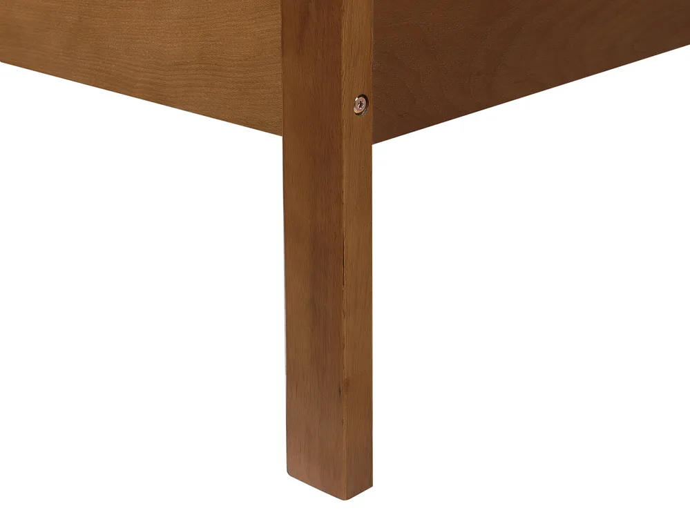 Bett mit Lattenrost Holz BOISSET 180 x 200 cm Dunkelbraun_899833