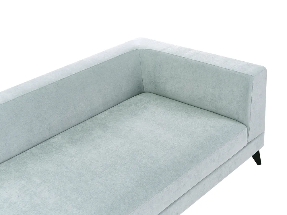 Sofa 4-Sitzer YURI Kunstleinen Hellblau_1087723