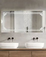 LED Bathroom Mirror AVRANCHES 120 cm 60 cm Silver_1179938