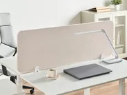 Desk Screen WALLY 120 x 40 cm Beige_1071641