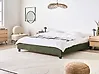 Bett ohne Kopfteil Bouclé ROANNE 180 x 200 cm Dunkelgrün