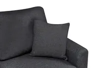 Eckschlafsofa 3-Sitzer NASSJO Kunstleinen Schwarz linksseitig_999995