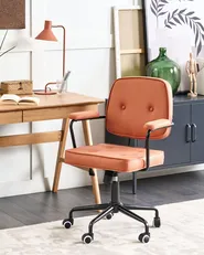 Schreibtischstuhl PAWNEE Stoff Orange_851768