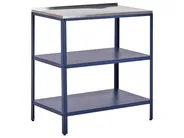 Outdoor-Küche 4er Set mit Spüle VILAMA Blau Metall_975009