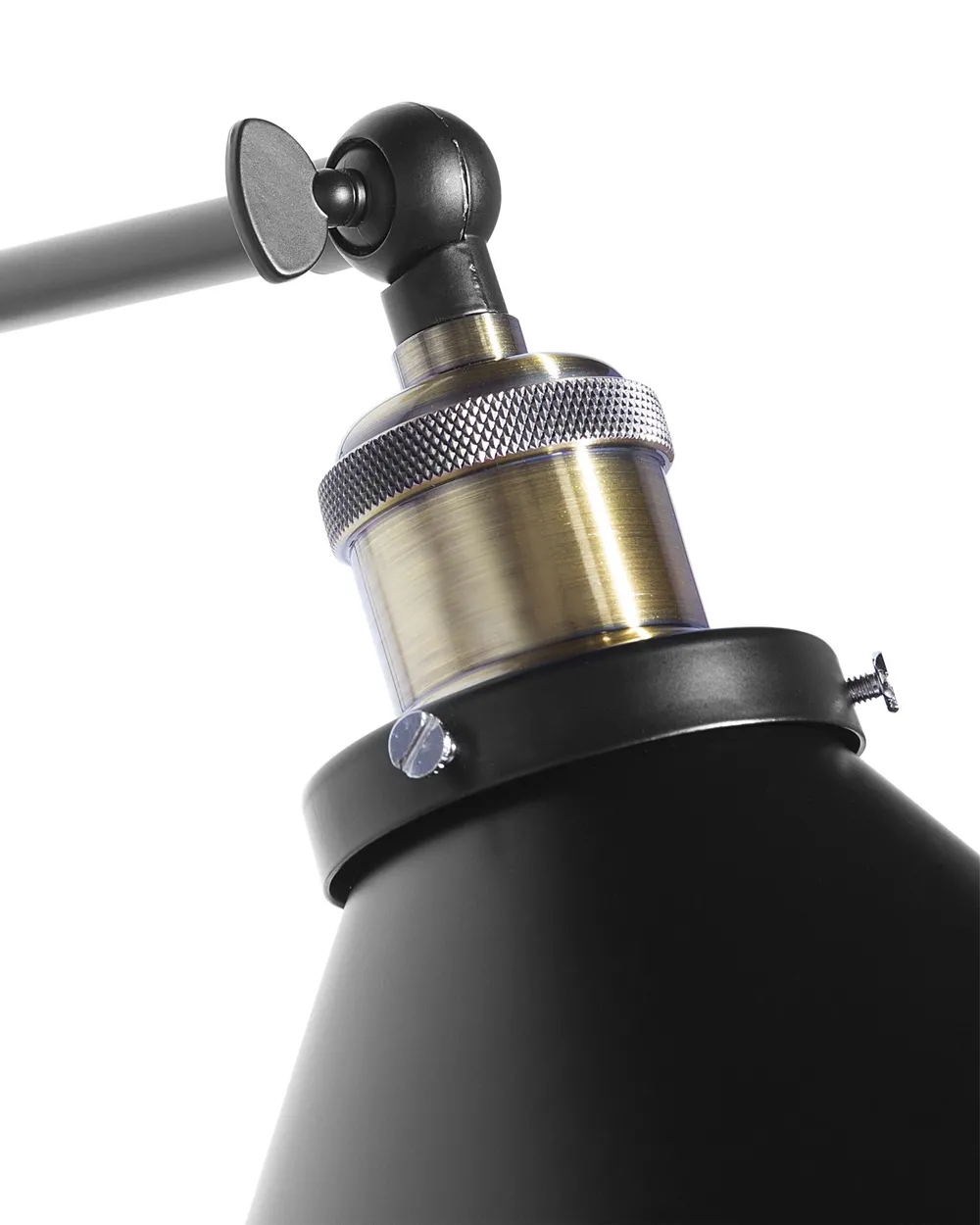 Set of 2 Wall Lamps NARVA Adjustable Metal Black_768296