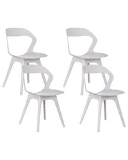 Gartenstuhl 4er Set LACHANIA Taupe_1020431