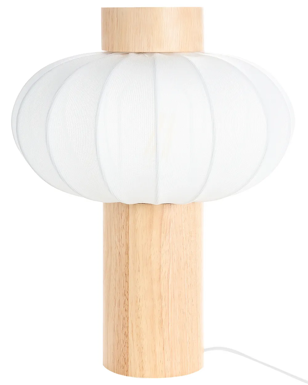 Tischlampe ABENS Holz Hellbraun_1037061