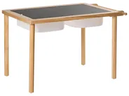 Kindertisch und Stuhlset KEMPSEY Montessori mit Stauraum Hellbraun_1047501