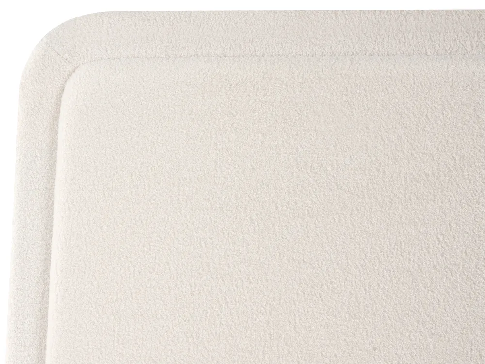 Bed with Storage Drawers SARDENT Boucle Off-White 140 x 200 cm (EU Double)_1009091