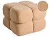 Pouf CALIENTE Bouclé Beige