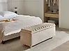 Polsterbank mit Stauraum SALIDA Stoff Beige