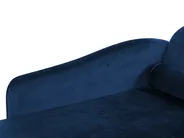Rechtsseitige Chaiselongue LUIRO mit Stauraum Samtstoff Marineblau_769591
