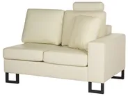 Ecksofa 6-Sitzer STOCKHOLM Echtleder Hellbeige linksseitig_900629
