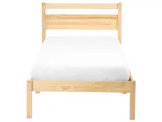 Bett mit Lattenrost Kiefernholz MERCURER 80 x 200 cm Hellbraun_1108167