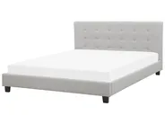 Bed Fabric LA ROCHELLE 180 x 200 cm (EU Super King) Light Grey_707649