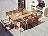 Gartenstuhlkissen 8er Set SASSARI PREMIUM 46 x 46 cm Cremeweiß