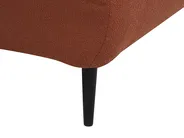 Rechtsseitige Chaiselongue CHEVANNES Bouclé Dunkelrot_895453