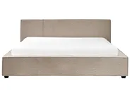 Bett mit Lattenrost Bouclé MIRANDE 180 x 200 cm Taupe_943355
