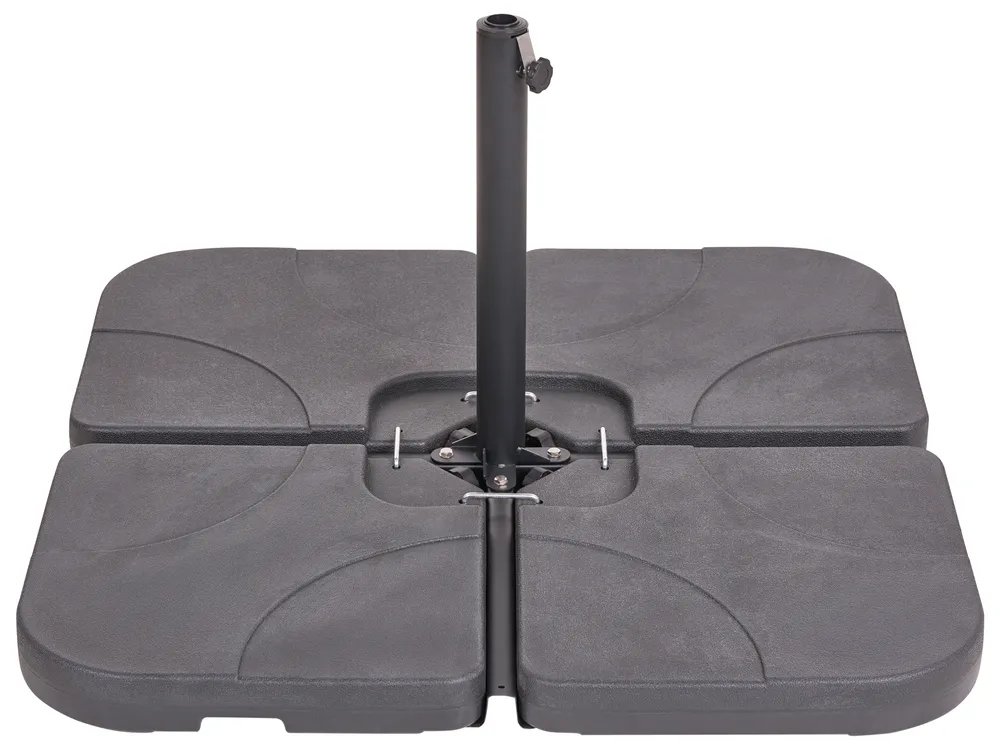 Sonnenschirmfuß CARIA Quadratisch Schwarz 9 kg