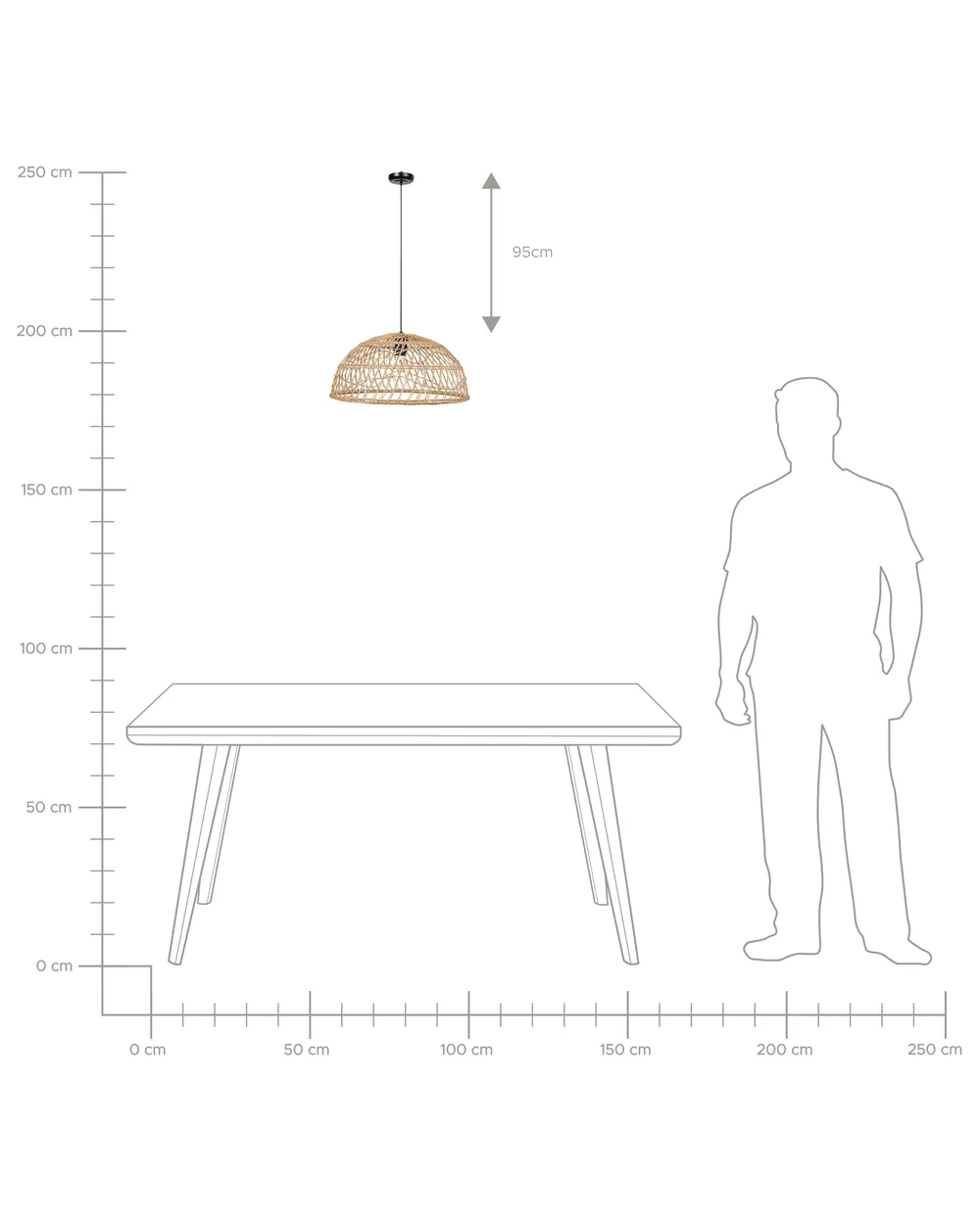 Pendant Lamp RAVINE Rattan Natural_827279