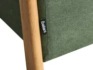 Pouf mit Stauraum EDLAND Stoff 45 cm Grün_1038224