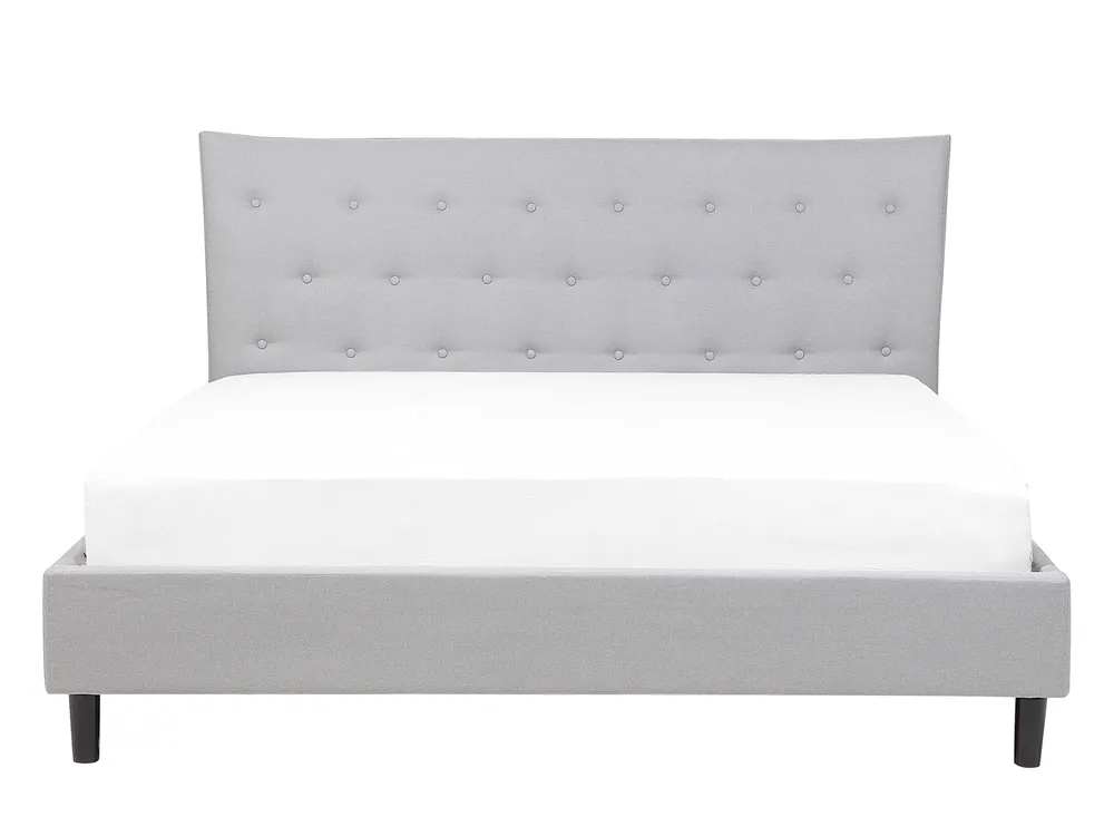 Bed Fabric SAVERNE 140 x 200 cm (EU Double) Light Grey_692741