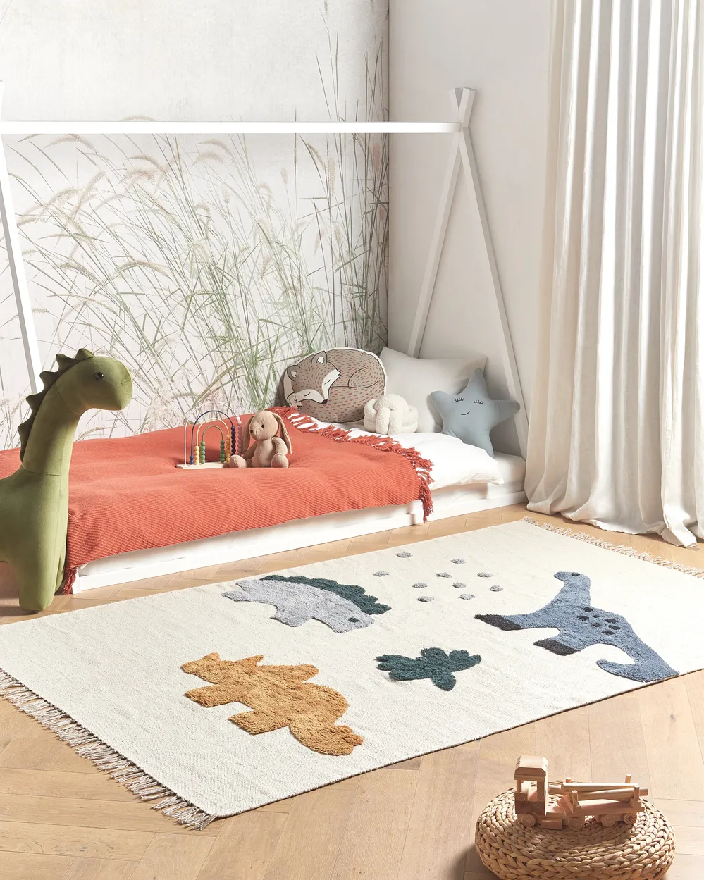 Kinderteppich GHARTA Bunt 140 x 200 cm Baumwolle